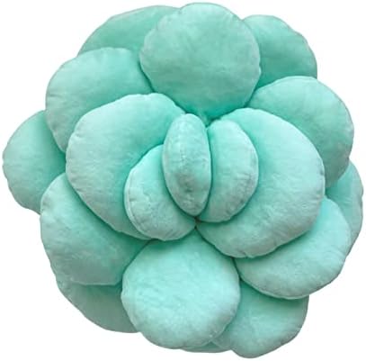  Mello Moonstone 3D Succulent Plant Pillow Aurora Green Bed Flower Decorative Cute Soft Sofa And Chair Plush Throw Cushion Great For Plant Lovers Green Thumb Friends And Family Accent Decor Gift