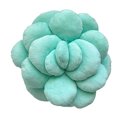  Mello Moonstone 3D Succulent Plant Pillow Aurora Green Bed Flower Decorative Cute Soft Sofa And Chair Plush Throw Cushion Great For Plant Lovers Green Thumb Friends And Family Accent Decor Gift