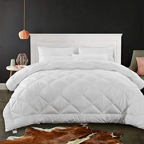  Cozynight Soft Twin XL Size Comforter Duvet Insert-Lightweight Down Alternative Comforter-Fluffy&Breathable Diamond Stitched Reversible White Comforter(68"x92")