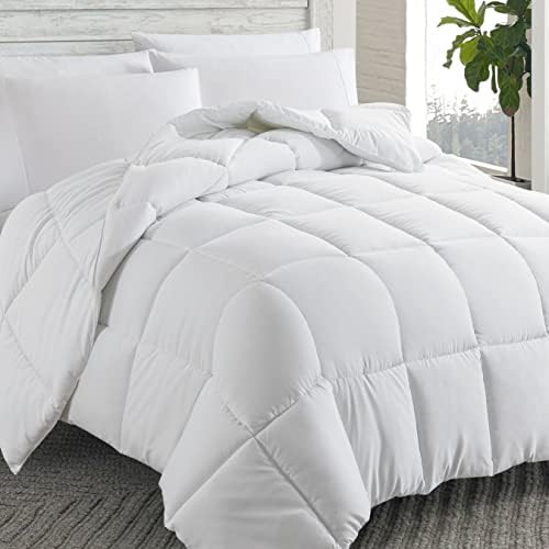  Cosybay Down Alternative Comforter (Black, Full) - All Season Soft Quilted Full Size Bed Comforter - Reversible Lightweight Duvet Insert With Corner Tabs - Winter Summer Warm Fluffy, 82x86 Inches