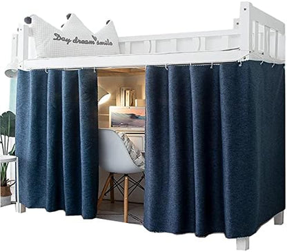  Qubanda Dorm Home Solid Thicken Bunk Blackout Bed Curtains Cloth Bed Canopy Students Single Sleeper，2panel