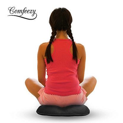  Donut Tailbone & Coccyx Seat Cushion | Pain Relief Pillow For Hemorrhoid, Prostate, Pregnancy, Post Natal, Post Surgery, Sciatica | 550g %100 Memory Foam Provides Luxury Comfort (Black)