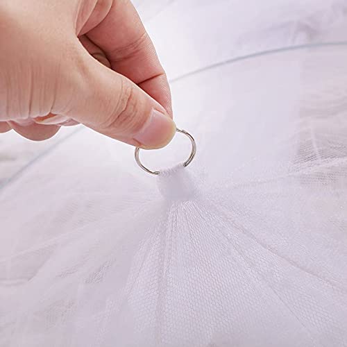  Faswin Bed Canopy For Single To King Size Beds, Home & Travel (White)