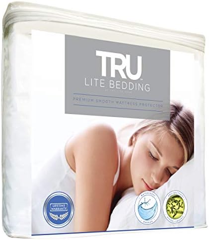  Waterproof Mattress Protector - Smooth Breathable Mattress Cover - Protection From Stains From Sweat, Spills, Urine - Full Size