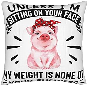  FLYSWALLOW Funny Mordern Throw Pillow Case, Accept Square Pillow Cover, 18"X18",Throw Cushion Covers For Couch Chair Bedroom Farmhouse Sofa(Donkey)