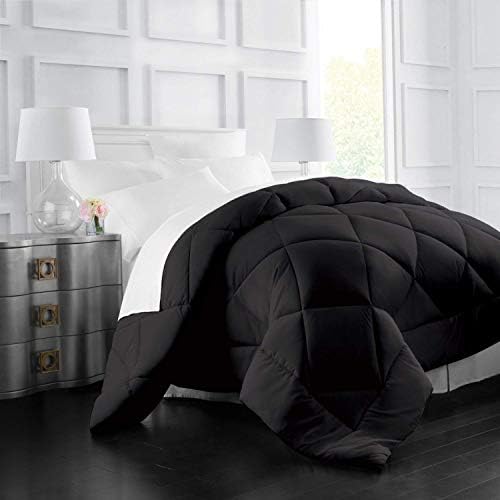  Italian Luxury Full/ Queen Size Comforter - 2100 Series Blanket, Down Alternative Insert W/ Corner Tabs - Home Bedding - 89"x89" White