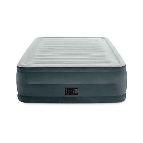 Intex Comfort Plush Elevated Dura-Beam Airbed With Built-In Electric Pump, Bed Height 22", Queen
