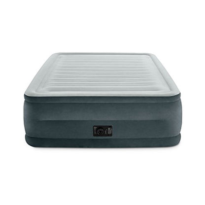 Intex Comfort Plush Elevated Dura-Beam Airbed With Built-In Electric Pump, Bed Height 22", Queen