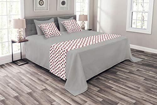  Ambesonne Mandala Bed Runner Set, Circular Pattern Floral And Modern Bohemian Swirling Artwork Print Art, Decorative Bedding Scarf And 2 Pillow Shams For Hotels Homes, King, Purple White