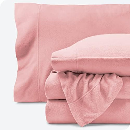  Bare Home Super Soft Fleece Sheet Set - Twin Extra Long Size - Extra Plush Polar Fleece, No-Pilling Bed Sheets - All Season Cozy Warmth (Twin XL, Grey)
