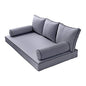  PROLINEMAX |Cover ONLY| Outdoor Style 3 Full Contrast Trim Daybed Mattress Bolster Pillow Fitted Sheet AD001