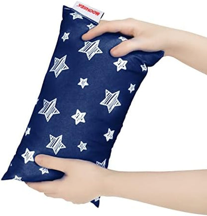  Small Pillow With Name Tag 2 Pack, 11" X 7" X 2.5" Mini Pillow For Preschool And Airplane Car Travel, Great Tiny Pillow For Baby Kids Neck, Back, Lumbar, Knee Gap And Dogs Daycare, Grey And Navy