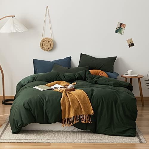 Cotton Full Queen Duvet Cover Simple Style Geometric Comforter Quilt & Pillow Protector Cover Sets 3 Pieces Khaki Black Beige Checkered Plaid Bedding Sets, 1 Queen Duvet Cover & 2 Pillow Shams