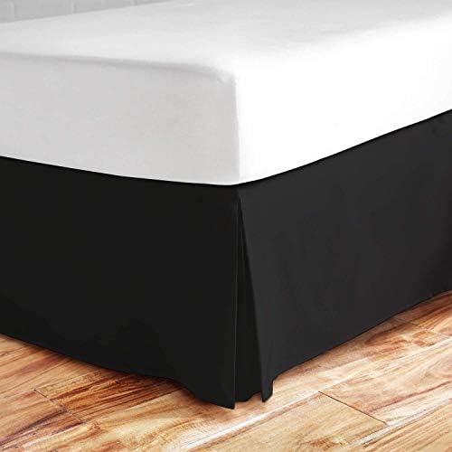  Twin Light Grey Bed Skirt 100% Cotton Solid 18 Inch Drop Wrinkle & Fade Resistant