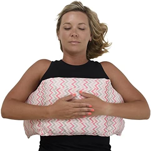  Zomaple Mastectomy Pillow With Strap - Post Surgery Pillow, Breast Pillow For After Heart Surgery, Breast Reduction & Augmentation Patients - Heart Pillow For Sleeping, Recovery & Seatbelt Protection
