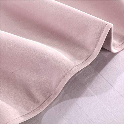  MaiYu-MY Luxury Velvet Solid Bed Runner Scarf Protector Slipcover Bed Decorative Scarf For Bedroom Hotel Wedding Room (Pink,50x260cm For 2.0m Bed)