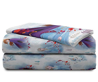  Disney Forest 3 Piece Twin Sheet Set, Frozen 2 Spirit