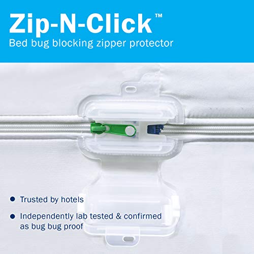 Platinum Encasing Mattress Pad, Waterproof & Padded Surface, Removable Top, Patented Zipper Security (Fits 7 - 15 Inches In Height) Twin XL