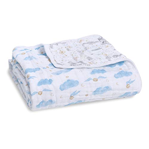  Aden + Anais 100% Organic Cotton Muslin Baby Blanket Crib Bedding For Newborn Baby And Toddler, Nursery Blanket For Boys And Girls, Baby Registry And Shower Gift - Outdoors, Sleepy Forest