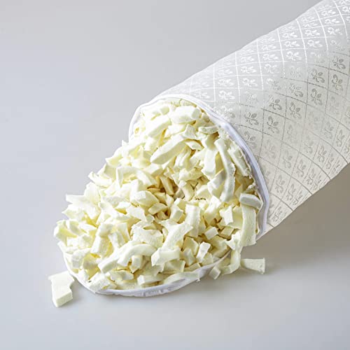  Kingnex Zipper Adjustable Under Knees Bolster Roll Pillow To Relief Lower Back Pain Or Between Legs For Side Sleepers Shredded Latex Cyliner With Organic Cotton Cover 20x8