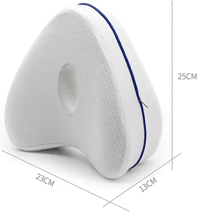  Vertdens Knee Pillow For Side Pillow, Memory Foam Knee Pillow, Suitable For Leg, Back, Knee Pain, Improve Sleep Quality, Side Sleeper Leg Pillow