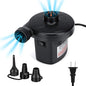  Ir Pump Electric Pump Air Pump For Inflatables Air Mattress Pump With 3 Nozzles Inflator/Deflator Quick Electric Air Pump For Air Bed Pool Toy Raft Boat 110V AC (130W)