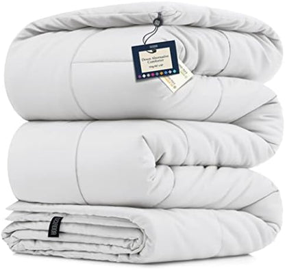  BELADOR Queen Comforter All-Season Duvet Insert Queen Size Bed Comforter - Down Alternative Comforters, Mid-Plush Lightweight Comforter, Box Quilted Siliconized Fiberfill Oeko-Tex Hotel Comforter