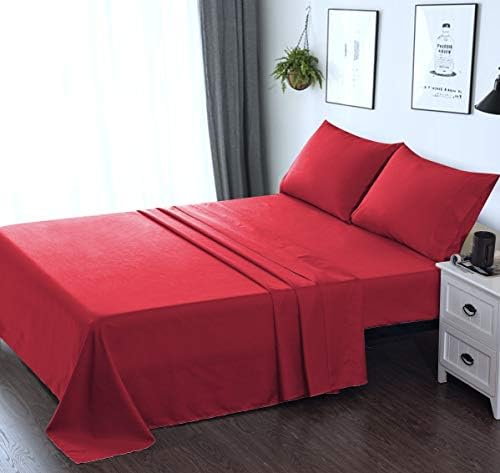  OBA HOME Microfiber Bed Sheet Set - Twin Size (Beige)