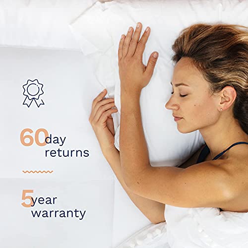 ViscoSoft 4 Inch Pillow Top Memory Foam Mattress Topper Twin XL - Extra Long - Made In USA - Serene Dual Layer Pad