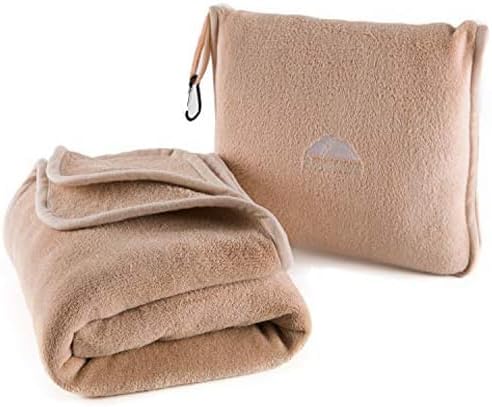  BlueHills Premium Soft Tall Travel Blanket Pillow Airplane Flight Blanket Long 70 X 48 Inch Throw In Bag Pillow Case With Hand Luggage Belt & Backpack Clip Compact Pack Large Blanket Long Black T054