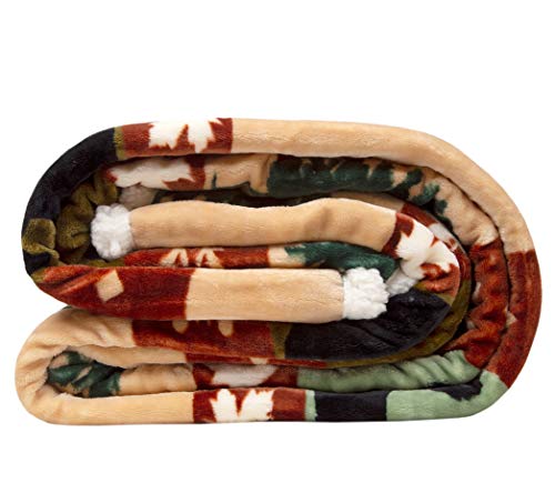  De Ridge Soft Sherpa Plush Throw Blanket, 54" X 68"