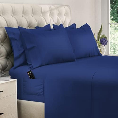  Deep Pocket Queen Sheets - 6 PCS Set - Up To 15 Inches - 2500 Supreme Collection - Superior Softness - Hotel Luxury Sheets & Pillowcases Set - Wrinkle And Fade Resistant (Queen, Gray)