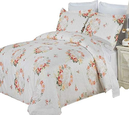  Luxury 3PC Safari King/Cal King Duvet Cover Set 100Percent Cotton 300 Thread Count