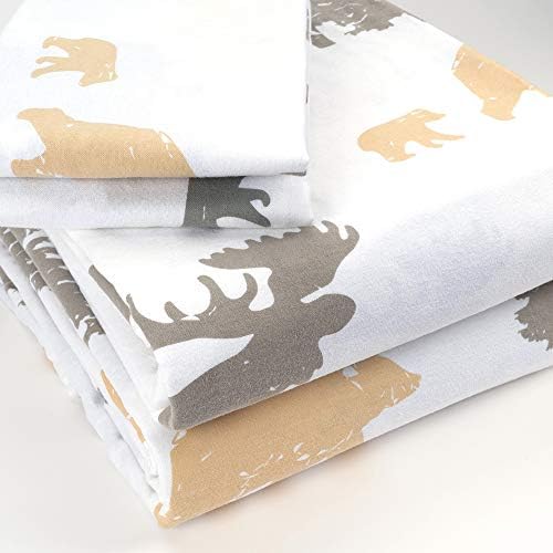  - Queen Flannel Sheets Complete Set - Includes Flat Sheet/Fitted Bed Sheet/ 2 Pillow Cases, Warm And Cozy Winter Sheets - Polar Bears