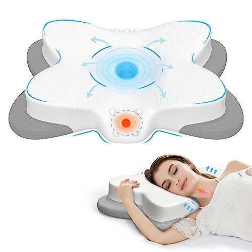  Fccabin Cervical Memory Foam Pillow, Contour Pillows For Neck And Shoulder Pain, Ergonomic Orthopedic Sleeping Neck Contoured Support Pillow For Side Sleepers, Back And Stomach Sleepers