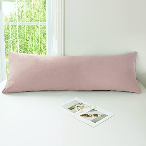  Super Soft Pillowcase - Washed Microfiber Lightweight Pillow Cases Body Size Sage Green 1PCS, Easy Care And Fade Resistant Stain Resistant 20x54 Inches