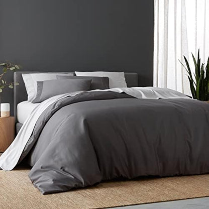  DOZ By SIJO 100% Organic Bamboo Duvet Cover Set, 1 Duvet Cover And 2 Pillowcases, Buttery Soft, Cooling, Eco Friendly, Silky Breathable, Oeko-TEX, High GSM Durable (Snow, King/Cal King)