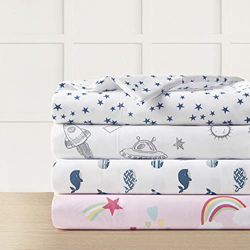  Printed Sheets, Twin, Blue