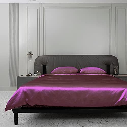  CloverSilk 22 Momme Silk Duvet Cover, 100% Mulberry Silk Comforter Quilt Cover With Zipper Closure, Ultra Soft, Durable, 1pc Duvet Cover Only - King Size, Champagne