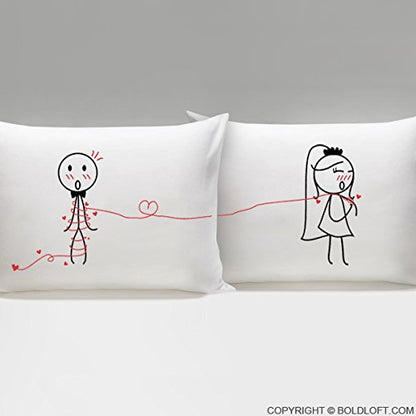  BOLDLOFT Tie The Knot Couple Pillowcases-Wedding Gifts For Bride And Groom,Engagement Gifts For Couple,Bridal Shower Gifts|Bride And Groom Gifts,Newlywed Gifts,New Bride Gifts