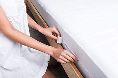  Mattress Encasement - Zippered Bed Bug Dust Mite Proof Hypoallergenic - Sleep Defense System - Queen - Waterproof - Stretchable - Standard 12" Depth - 60" W X 80" L