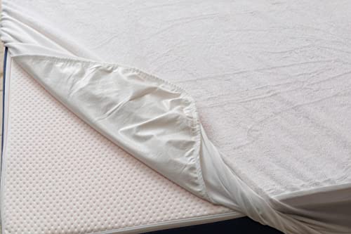  Premium Waterproof Mattress Protector For Twin Size Bed, Cooling Soft Cotton Top, Noiseless, Machine Washable, White Fitted Mattress Cover With Deep Pockets To Fit 8-18 Inch Mattress