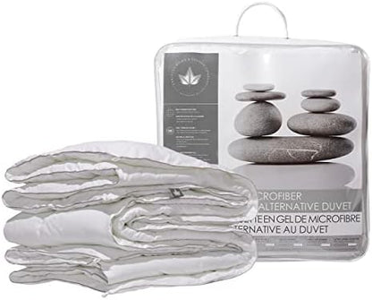  . - All Season Gel Microfiber Down Alternative Duvet Comforter Full/Double Size - Machine Washable - 300 TC Shell 100% Cotton - Oeko TEX Certified