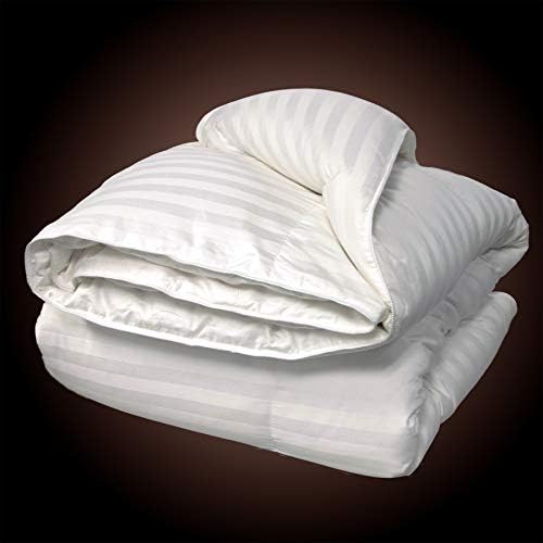  500 Thread Count Damask Stripe (2 CM) Duraloft Down Alternative Comforter, FQ