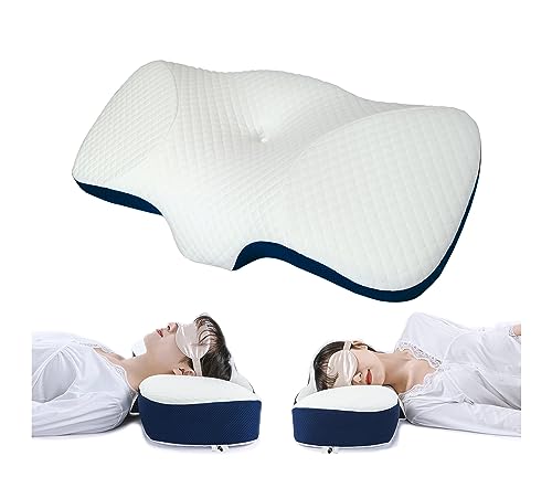  OKUNATTSU Neck & Cervical Pillows For Neck And Shoulder Pain Relief,odorless High Performance Memory Foam Pillows,Side Sleeper Pillow,Cervical Pillow,Neck Pillows For Pain Relief Sleeping. 1 Piece