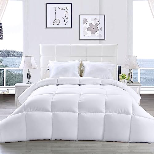  Utopia Bedding Comforter – All Season Comforter King Size – White Comforter King - Plush Siliconized Fiberfill - Box Stitched