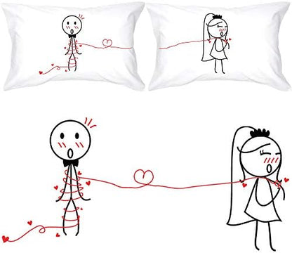  BOLDLOFT Tie The Knot Couple Pillowcases-Wedding Gifts For Bride And Groom,Engagement Gifts For Couple,Bridal Shower Gifts|Bride And Groom Gifts,Newlywed Gifts,New Bride Gifts