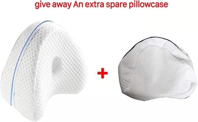  Vertdens Knee Pillow For Side Pillow, Memory Foam Knee Pillow, Suitable For Leg, Back, Knee Pain, Improve Sleep Quality, Side Sleeper Leg Pillow