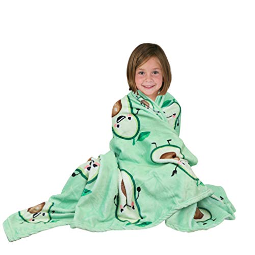  Avocado Throw Blanket, Adorable Super-Soft Extra-Large Fluffy Avocado Blanket For Adults, Kids, Boys And Girls, Fleece Cute Avocado Blanket (50 In X 60 In) Warm And Cozy Throw For Bed, Crib Or Couch