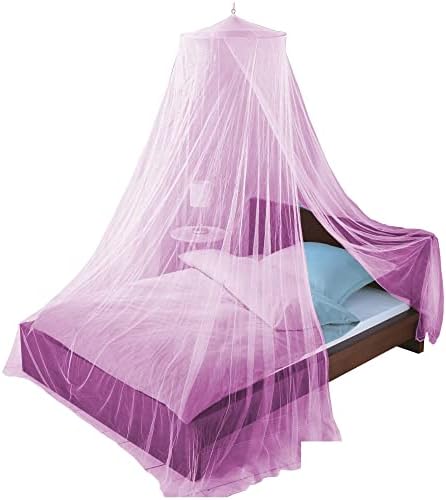  Just Relax Decorative Elegant Bed Net Canopy Set Including Full Hanging Kit, Ideal For Indoors Or Outdoors, Intended For Covering Beds, Cribs, Hammocks (Yellow, Twin/Full)